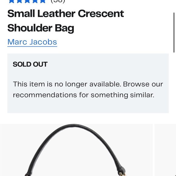 Marc Jacob’s Small Leather Crescent Shoulder Bag - Picture 2 of 6